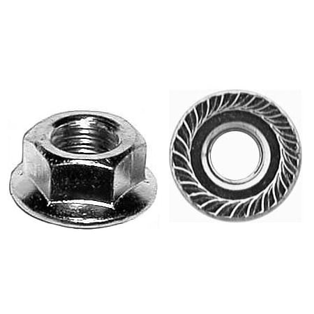 Auveco SPIN LOCK NUT W/ SERR. #8-32 15/32 OD, 100PK 14878